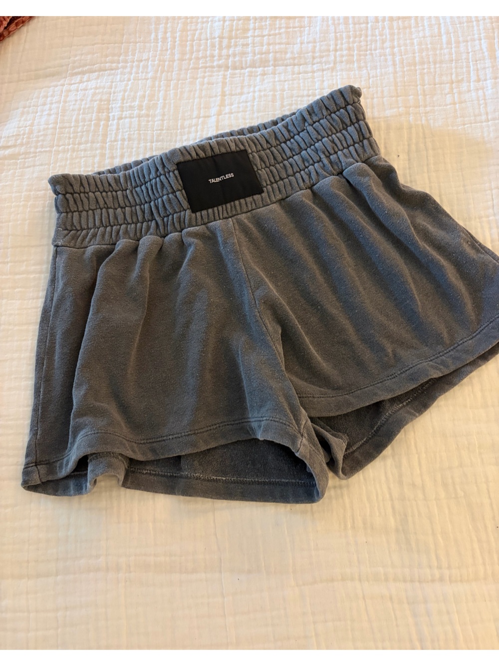 TALENTLESS Gray Terry cotton blend boxer shorts